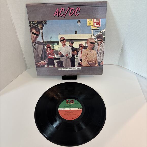 AC/DC Dirty Deeds Done Dirt Cheap 1976 Atlantic Records SD 16033 Vinyl LP - Picture 1 of 10